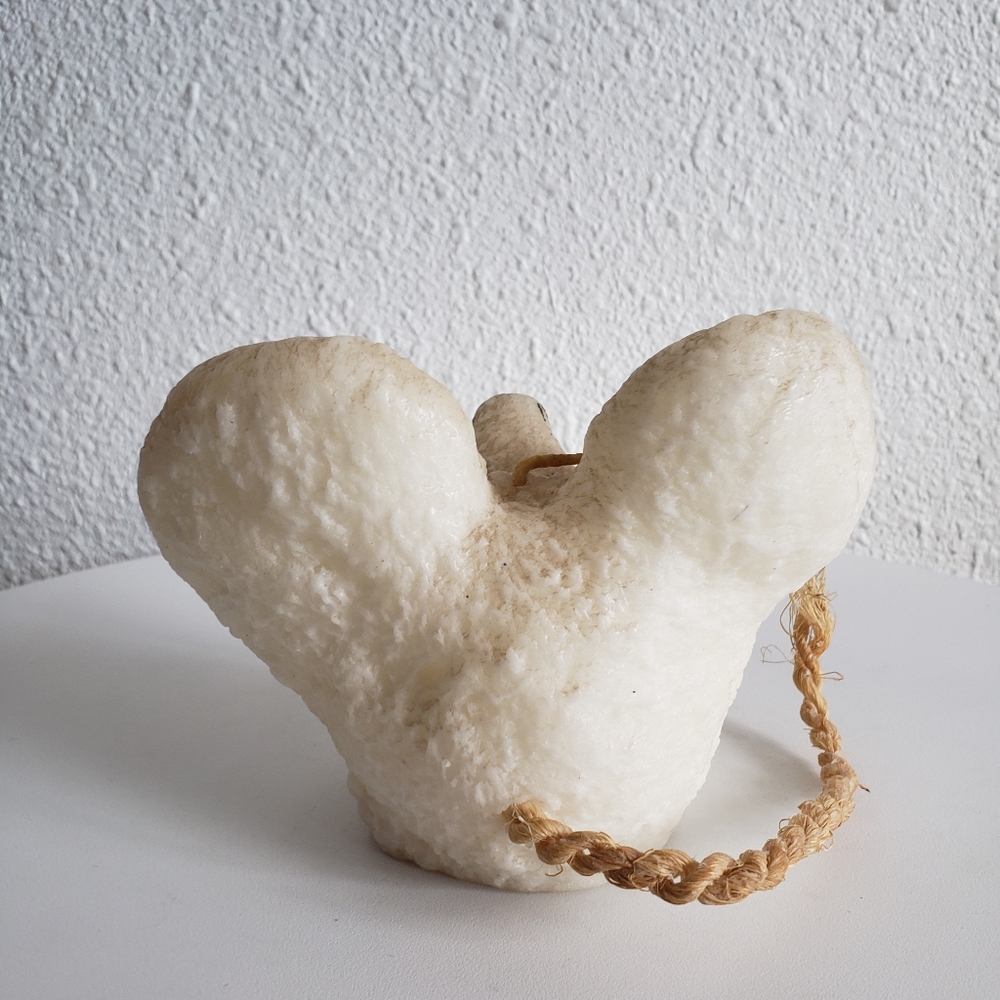 #Vintage 1960-70s Jack B Nimble Wax White Mouse Head Shaped Decorative Candle . - Picture 4 of 13